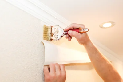 Pose de papier peint à Nessa — revêtements muraux et toiles de verre